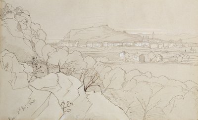 Vue de Nice, 1848 - Edward Lear